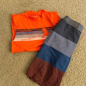 Boys Swim Set Rash guard & trunk Cat & Jack XL(16)